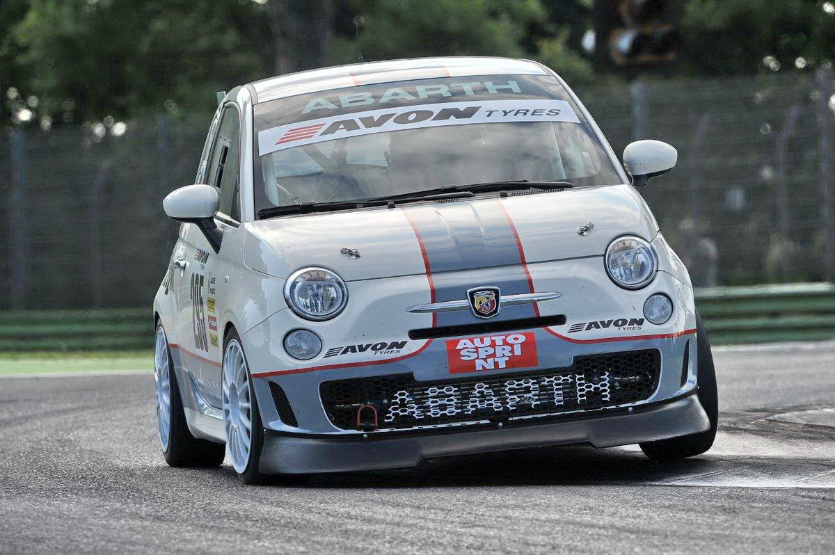 Andrea sulla 500 Abarth