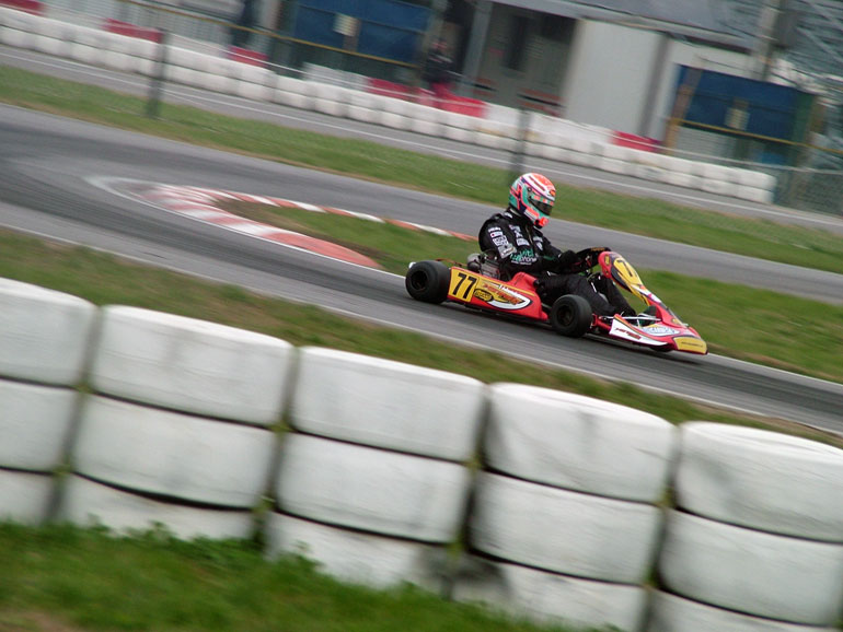 Un test di sviluppo a Parma per il nuovo kart di Maranello Racing Kart - Foto di Luca Giraldi