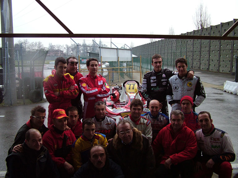 Un test di sviluppo a Parma per il nuovo kart di Maranello Racing Kart - Foto di Luca Giraldi