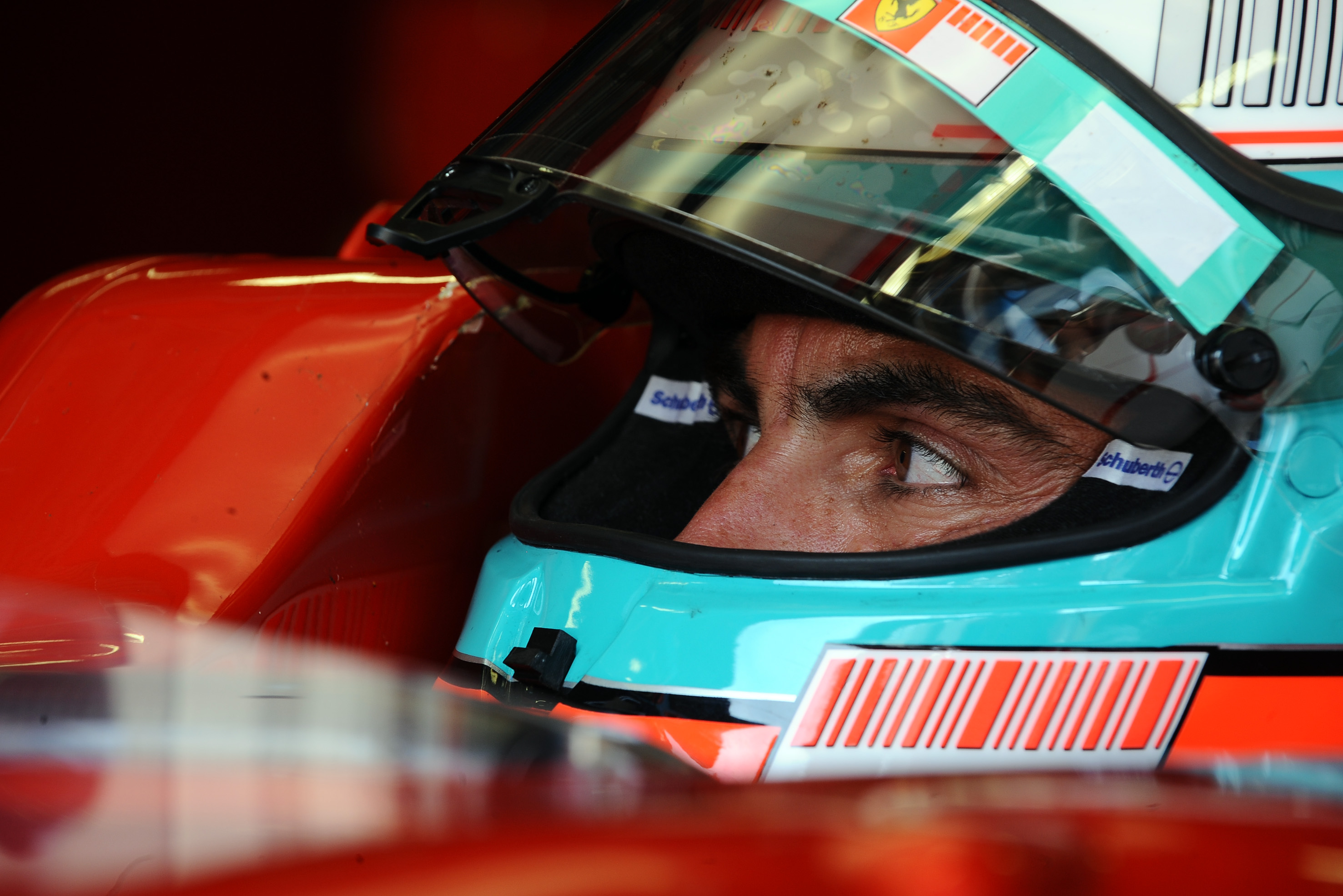 Andrea durante lo sviluppo della Ferrari F2008, foto di Mario Chiarappa