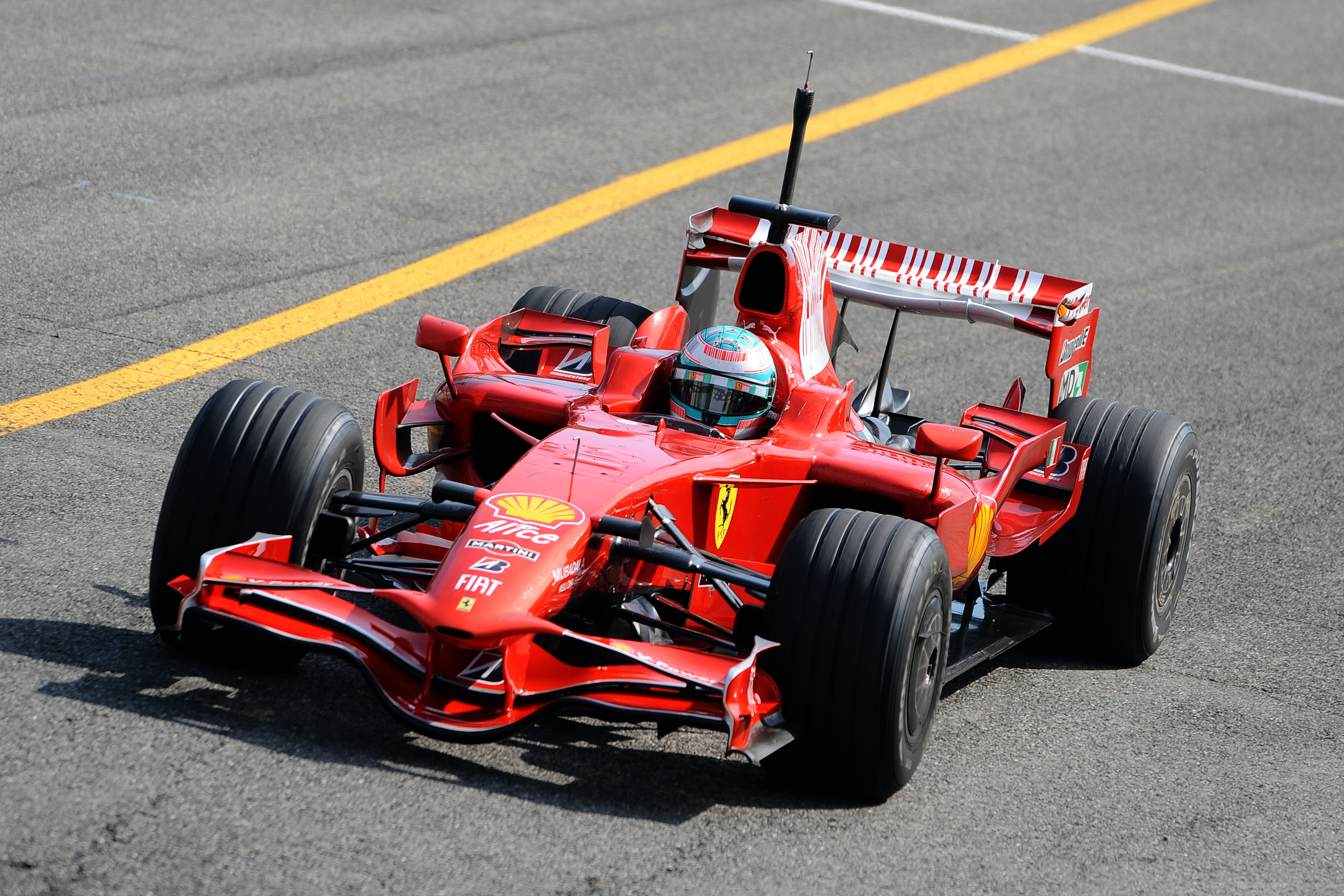 Andrea durante lo sviluppo della Ferrari F2008, foto di Mario Chiarappa