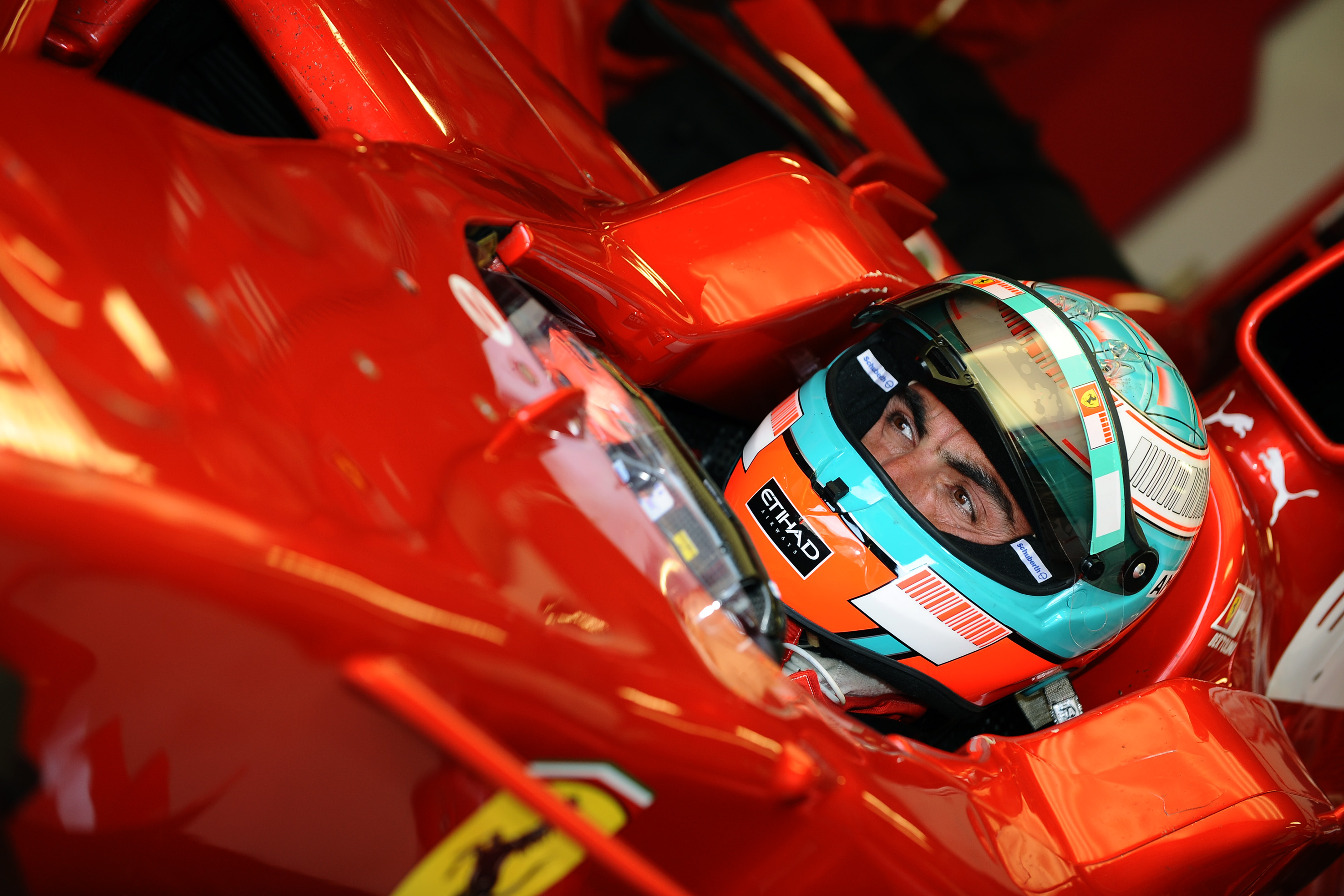 Andrea durante lo sviluppo della Ferrari F2008, foto di Mario Chiarappa