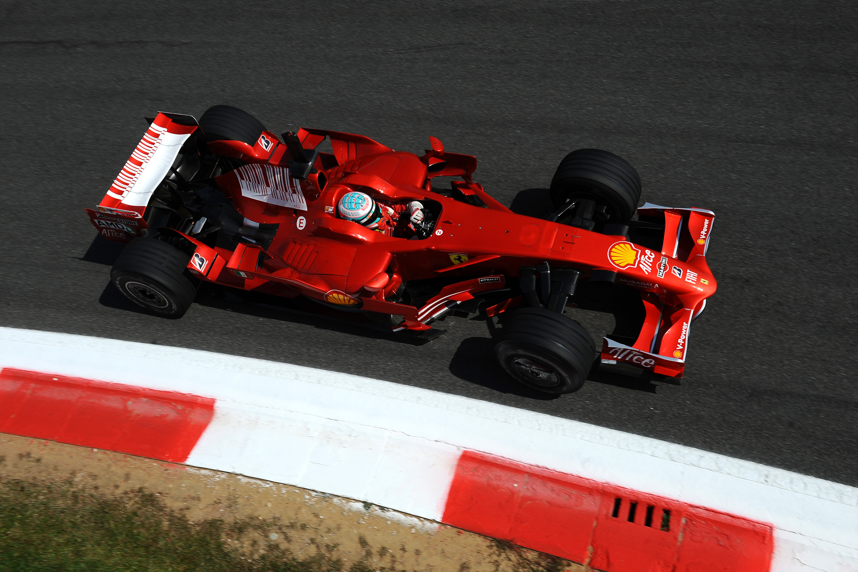 Andrea durante lo sviluppo della Ferrari F2008, foto di Mario Chiarappa