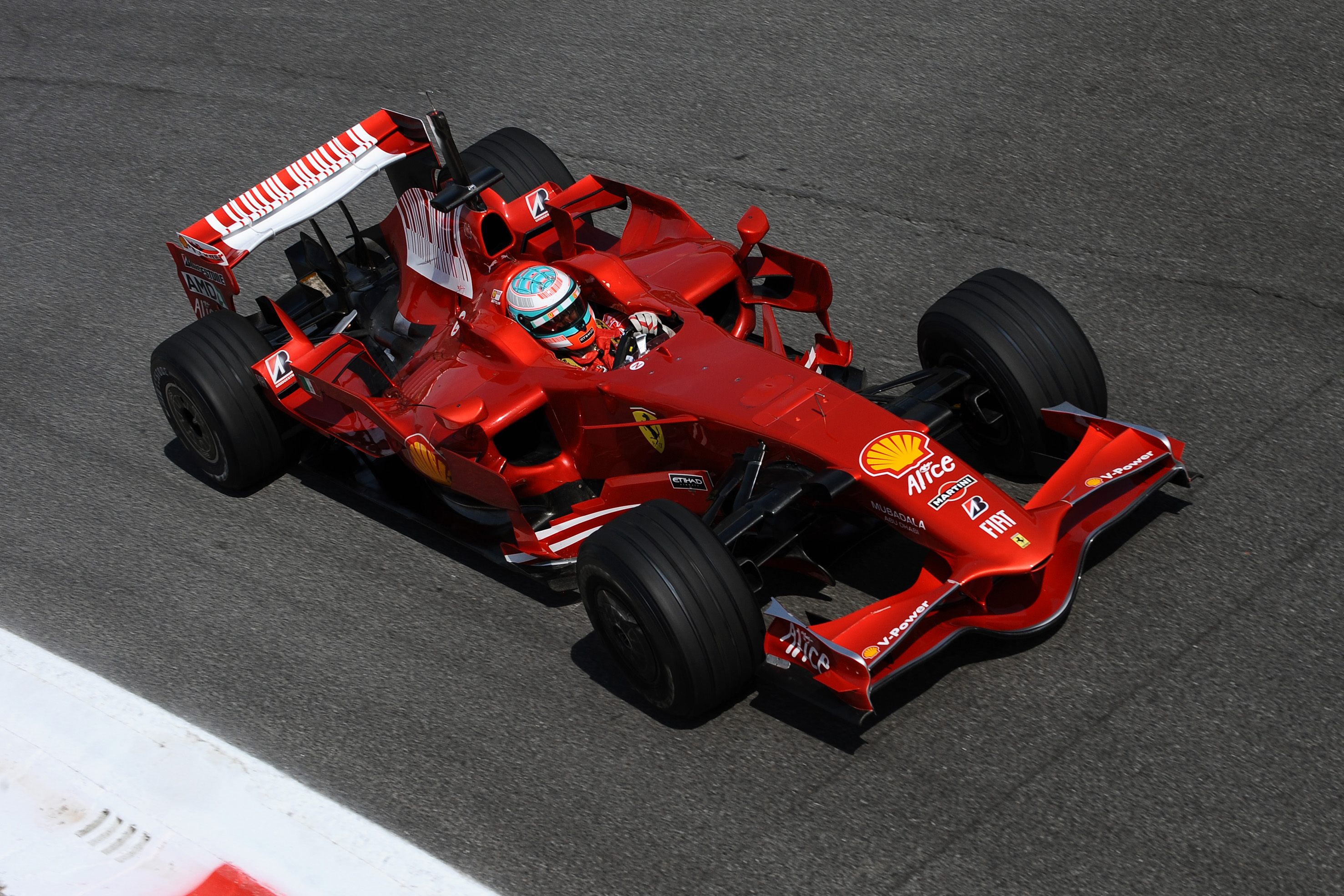 Andrea durante lo sviluppo della Ferrari F2008, foto di Mario Chiarappa