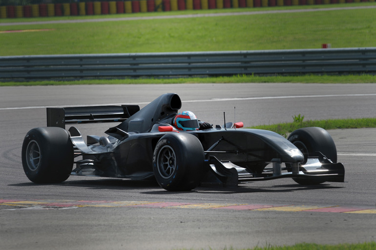 Andrea durante lo sviluppo della Ferrari per la serie A1 GP a Fiorano, foto di Mario Chiarappa